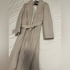 Zara Italian belted wool coat